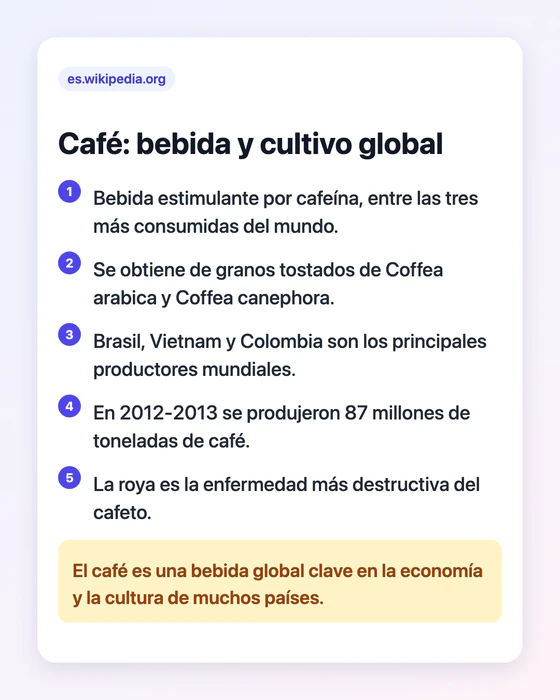 Tarjeta resumen con IA